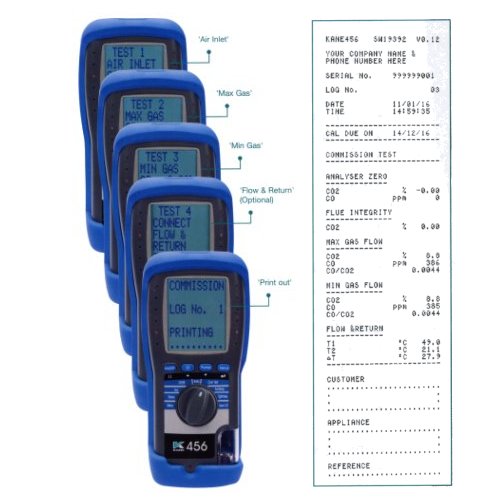 Kane 458 multifunction flue gas analyser & analyser kits